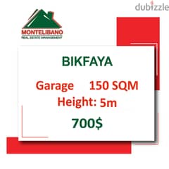 Garage for rent in Bikfaya!!