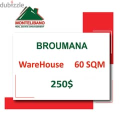 Warehouse for rent in Broumana!!