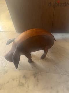 carved wooden pig for bedrooms, living room or outdoor