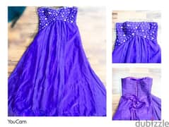 new evening dress size L color mauve lila