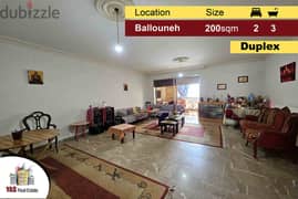 Ballouneh 200m2 | Duplex | Well Maintained | Private Entrance | TO|
