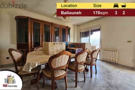 Ballouneh 170m2 | Well Maintained | Prime Location | View | TO/EH |