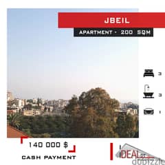 Apartment for sale in Jbeil 200 sqm ref#JH17333