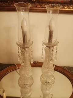 2 lampadaire cristal