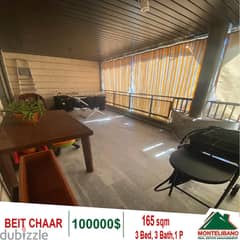 100000$!! Apartment for sale located in Beit El Chaar