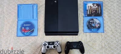 PS4 (1TB), 2 controlers, (FIFA22/23/19), Tom clancy rainbow six siege