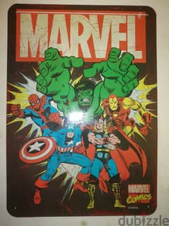 Marvel heroes Tin plate 35*25cm