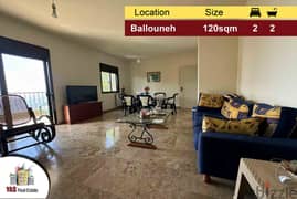 Ballouneh 120m2 | Panoramic View | Well Maintained | Catch | EL |
