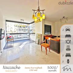 Naccash | Semi Furnished 3 Bedrooms Apartment | 2 Underground Parking