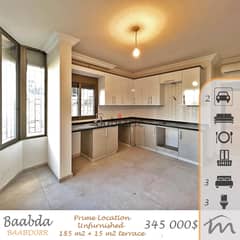 Baabda | Signature | 185m² + 15m² Terrace | Prime Location | 2Parking