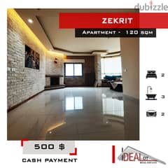 Apartment for rent in Zekrit 120 sqm ref#AG20149