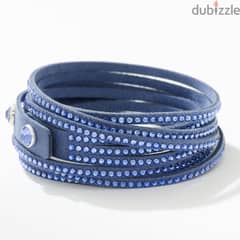 Swarovski Blue Double Wrap Bracelet
