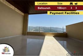 Ballouneh 156m2 | New | Payment Facilities | Luxurious | View | MY |