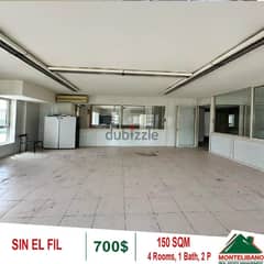 800$!! Office for rent located in Sin El Fil