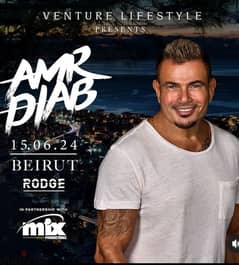 Amr Diab 3 standing tickets