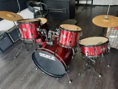 Drums Peace (5-piece drum set with cymbals and seat - red)