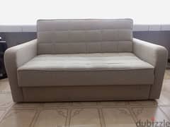 greige sofa bed with storage  صوفا تخت مع مكان للتخزين لون غريج