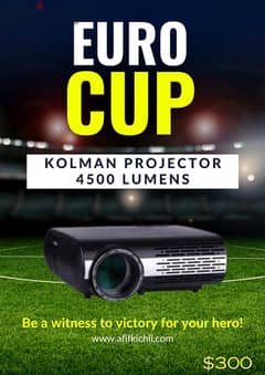 Kolman Projector 4500 Lumens Smart WiFi