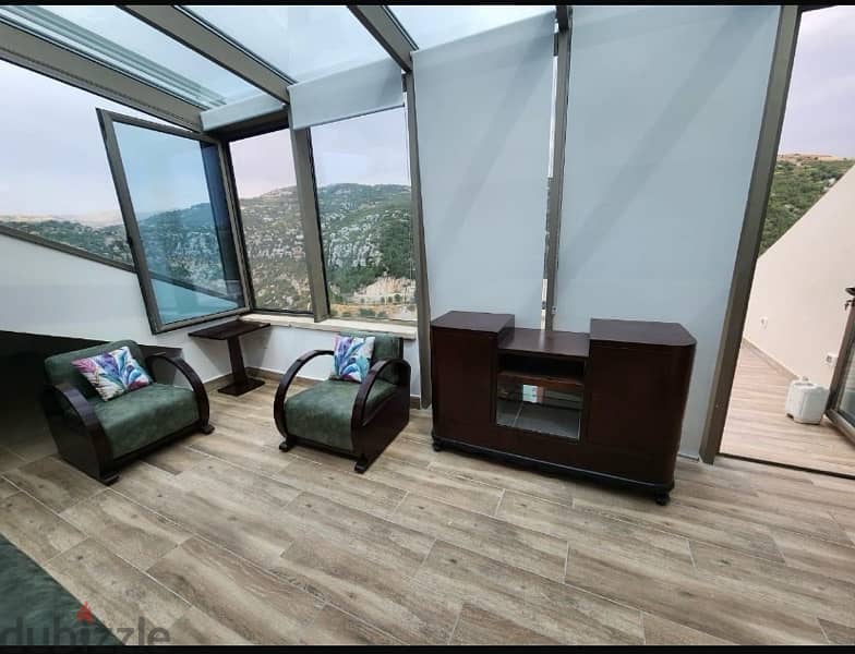 2 bedroom furnished rooftop chalet for rent in Satellity 2 Faytroun 9