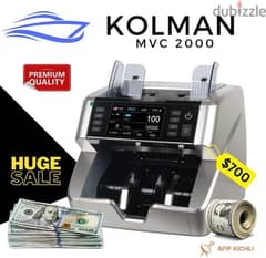 Kolman MVC 2000 Professional Counter مكنة عد النقود مع كشف المزور