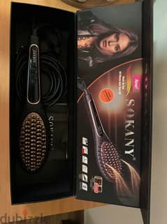 sokany straightener Brush new received as a gift
