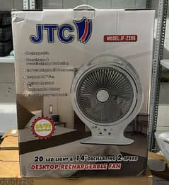 jtc desktops rechargeable fan 14 inch
