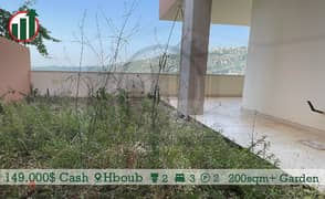 Apartment for Sale in Hboub with Garden!