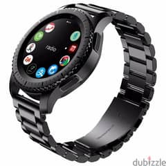 Watch Band in Black Stainless Steel 22mm