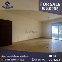 Apartment for Sale in Zouk Mosbeh, JC-4278, شقة للبيع في ذوق مصبح
