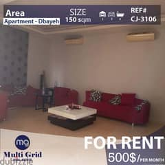 Apartment for Rent in Dbayeh, CJ-3106, شقة للإيجار في ضبية