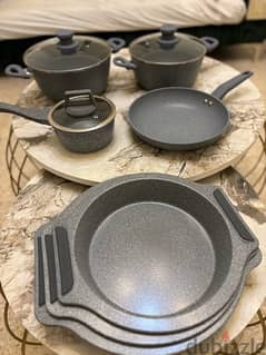 cookware set original granite طقم طناجر غرانيت