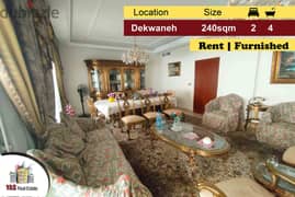 Dekweneh 240m2 | Rent | Furnished | Prime Location | Active Street |AA