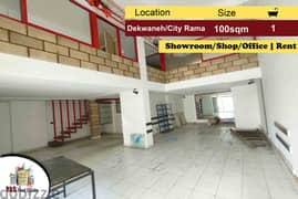 Dekwaneh/City rama 100m2 | Showroom for Rent | Two Floors | AA |