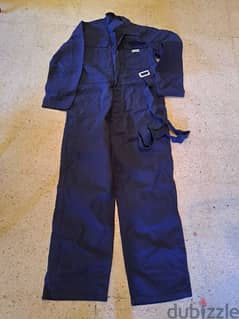 overall for workers dark blue