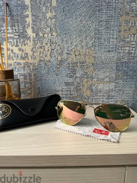 rayban classic aviator sunglasses in tag uv protection 0