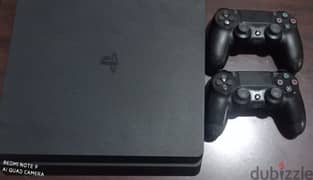 PlayStation slim & 2 controllers & CD GTA