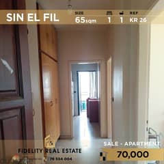 Apartment for sale in Sin El Fil KR26 شقة للبيع في سن الفيل
