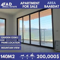 Apartment for sale in Baabdatشقة للبيع في بعبدات