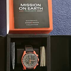 Swatch MISSION ON EARTH LAVA OMEGA (snoopy)