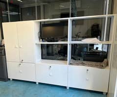 white office cabinet
