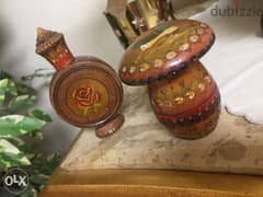 Vintage VARNA Wooden Pieces ( 2 ) قطعتين خشب