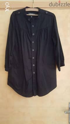 PHOBIA cotton black shirt top medium قميص