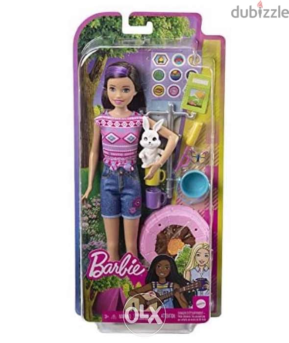 Barbie It Takes Two Camping Playset with Skipper Doll (~10 in), Pet Bu 1
