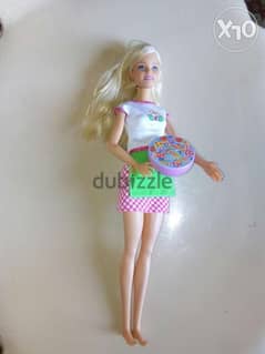 Barbie I CAN BE A PIZZA SHEF as new Mattel doll 2020 +PLAY DOH box=15$