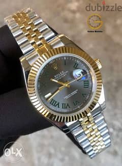 Rolex datejust wimbledon two tone gold