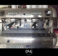 sofia expresso gaz + electric 2 head italy made. clean super