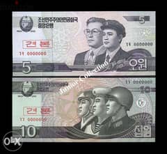 C. Banknotes - North Korea -10 Values