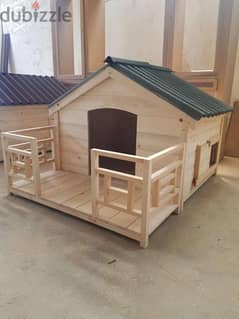 wooden dog houses
