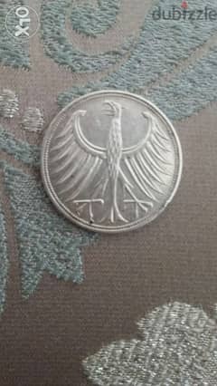 Germany Deutschland Silver Coin 5 Marks year 1967