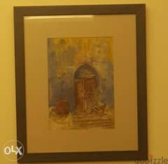 Original painting with frame